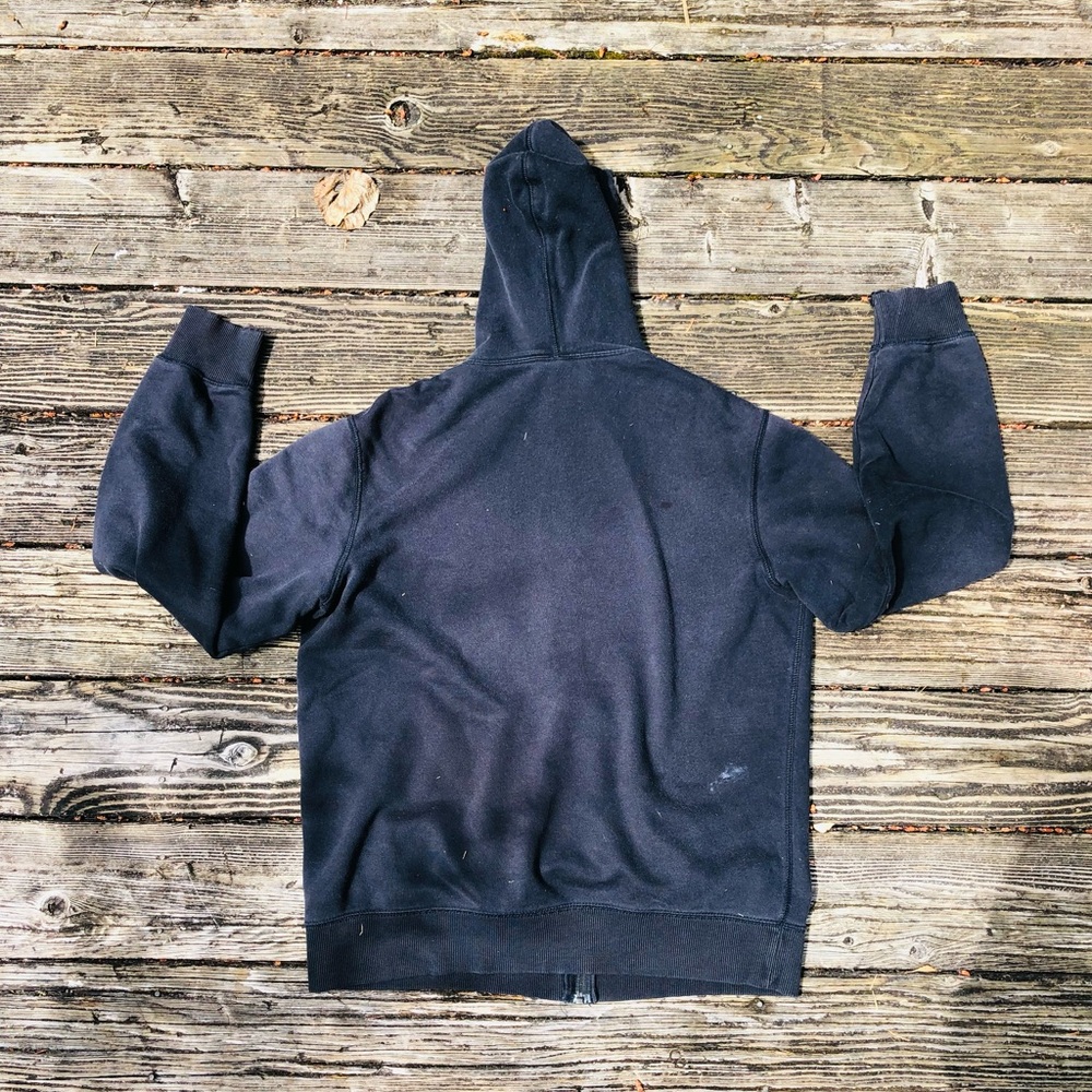 Nike Tech Jacket Black Vintage Nike Hoodie Zip Up - Picture 4 of 4